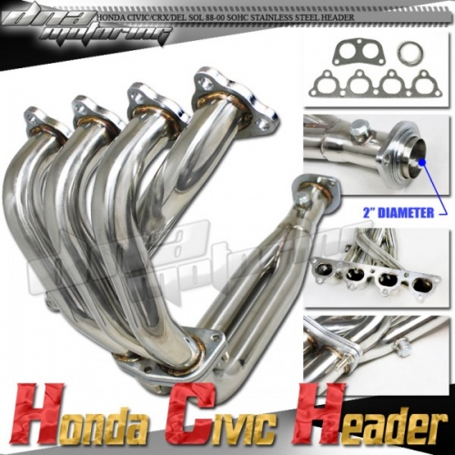 How much horsepower do headers add to honda civic #3