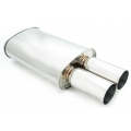 Megan Racing Muffler M-DT (Dual 3" Tips, Chrome) MU-MDT