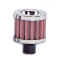 Vibrant Crankcase Breather Filter w/ Chrome Cap - 1" (25mm) Inlet I.D. 2168