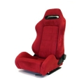 Yonaka Ronin Suede Racing Seat (synthetic) Black and Red YMRS007 Yonaka Ronin Suede Racing Seat (synthetic) Black and Red YMRS007